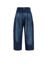 SPOTTED DENIM FRONT BIG POCKET PANTS
