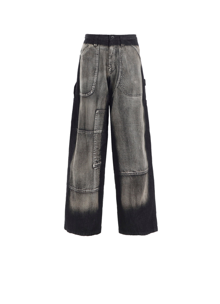 SPOTTED DENIM WORK PANTS
