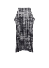 FADED PLAID JACQUARD DROP SKIRT