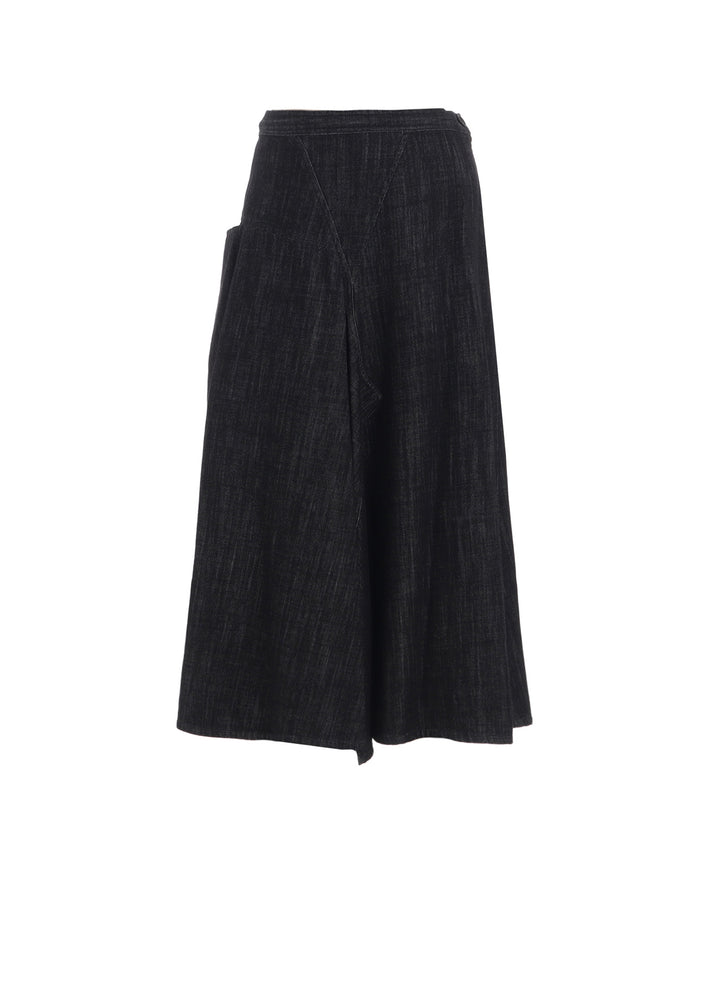 8OZ DENIM FRONT TRIANGLE GUSSET SKIRT