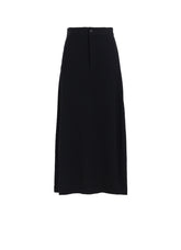 WOOL GABARDINE LINE SKIRT