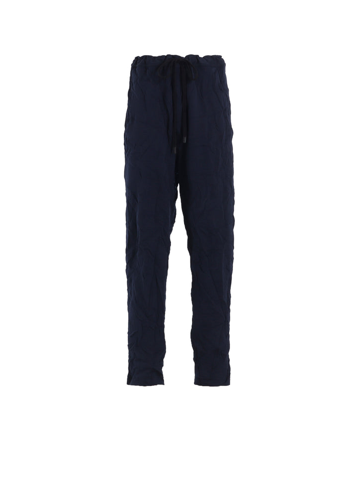 WRINKLE-EFFECT TAPERED PANTS