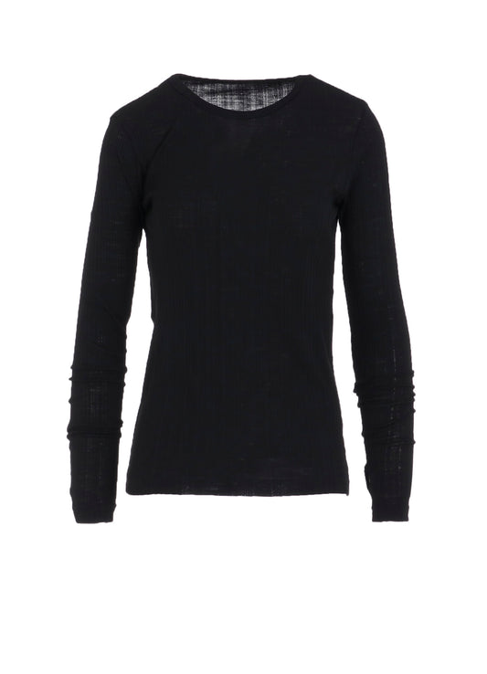 SOFT RANDOM RIB ROUND NECK T