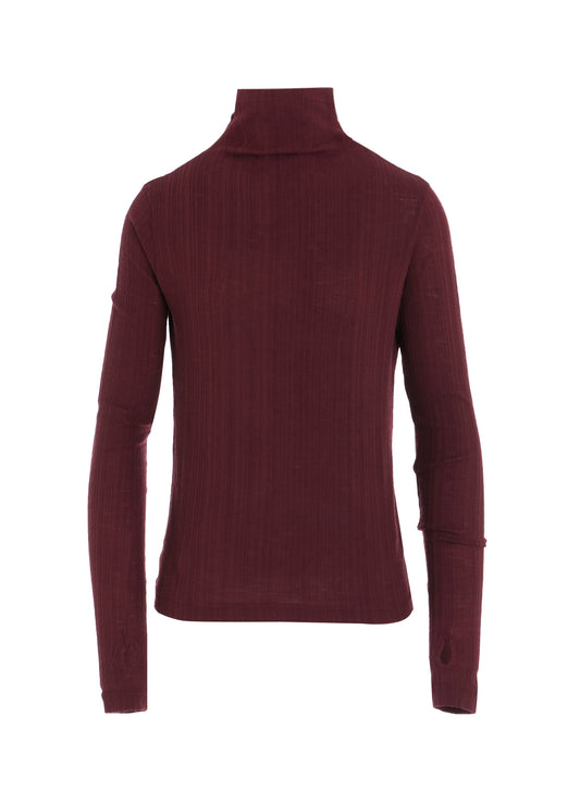 SOFT RANDOM RIB HIGH NECK T