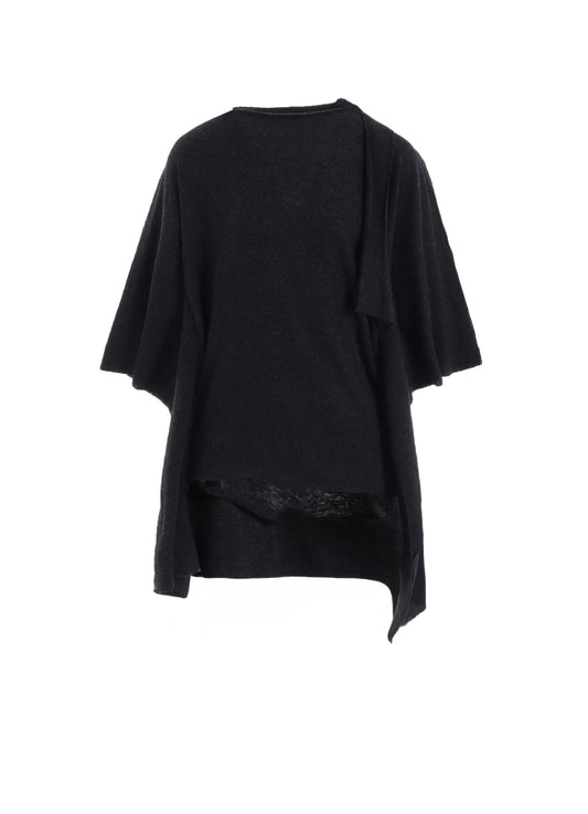 W/NY JERSEY DOLMAN SLEEVE RIBBON PULLOVER
