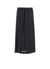 LENO CLOTH HOUNDSTOOTH PLETED SKIRT