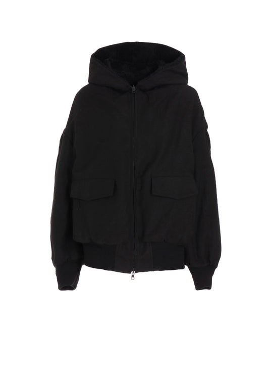 COTTON/FLAX MOLESKIN REVERSIBLE BLOUSON