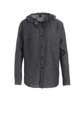 6OZ GATHER COLLAR DENIM SHIRT