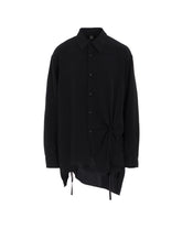 CREPE de CHINE CIRCLE GATHERED  BLOUSE