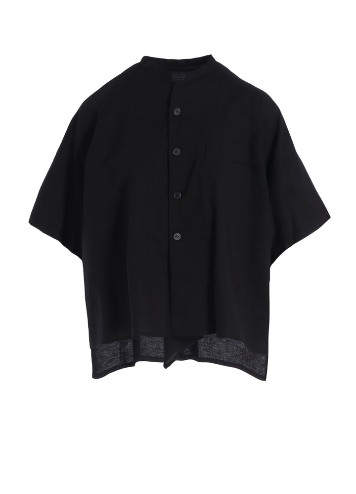 [Y's BORN PRODUCT] THIN COTTON TWILL HALF SLEEVE BOX SHIRT