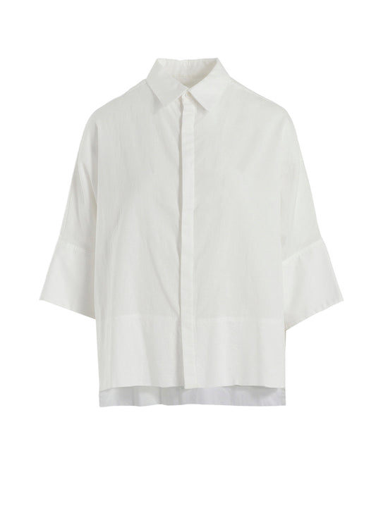 [Y's BORN PRODUCT] THIN COTTON TWILL WIDE CUFFS SHIRT