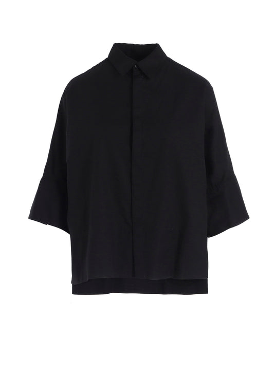 [Y's BORN PRODUCT] THIN COTTON TWILL WIDE CUFFS SHIRT