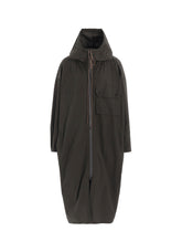 COTTON/LINEN BROADCLOTH HOODIE COAT D