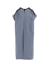 COTTON/LINEN RIB FLY OPEN DRESS