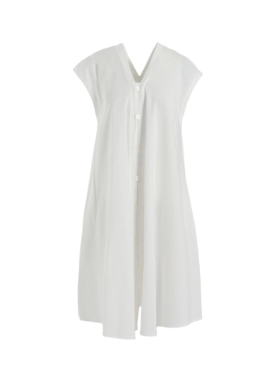 [Y's BORN PRODUCT] THIN COTTON TWILL FRENCH SLEEVE DRESS