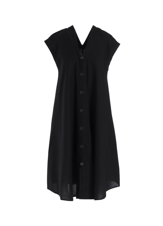 [Y's BORN PRODUCT] THIN COTTON TWILL FRENCH SLEEVE DRESS
