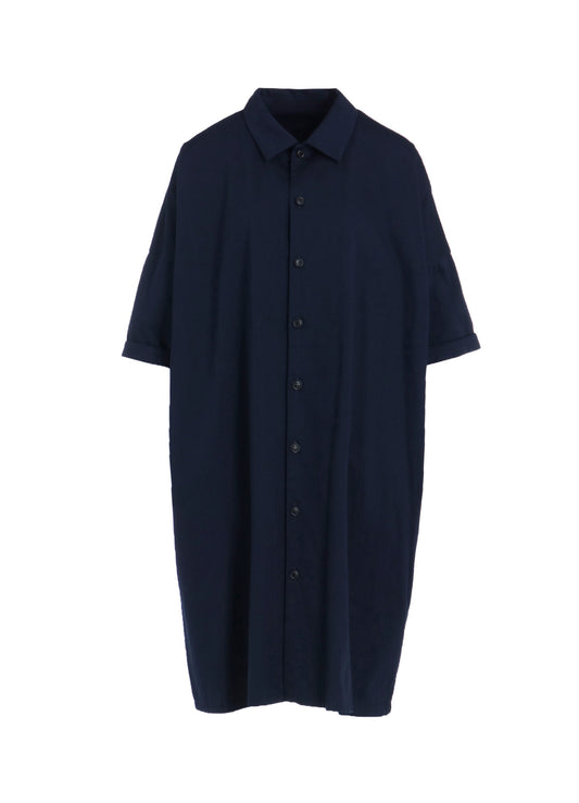 [Y's BORN PRODUCT] COTTON TWILL HALF SLEEVE DRESS