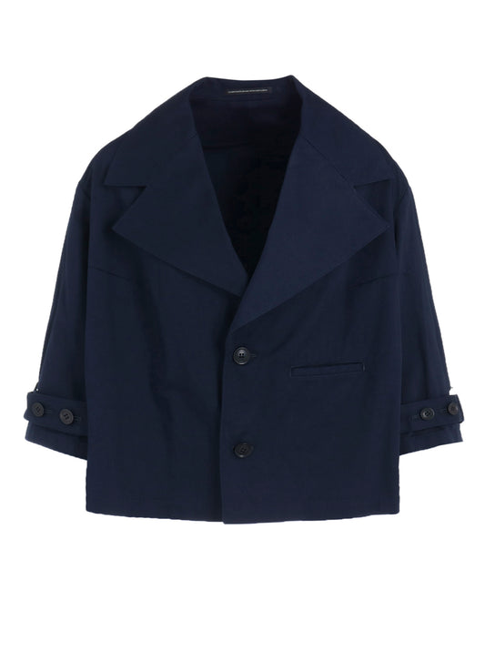 [Y's BORN PRODUCT] COTTON TWILL WIDE COLLAR JACKET