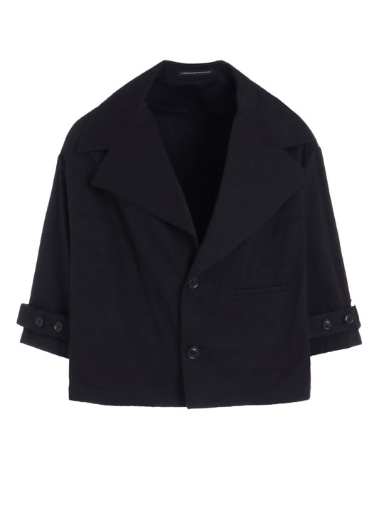 [Y's BORN PRODUCT] COTTON TWILL WIDE COLLAR JACKET