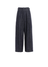 8OZ WAIST STRING WIDE DENIM PANTS
