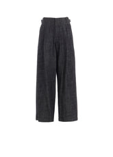8OZ WAIST STRING WIDE DENIM PANTS