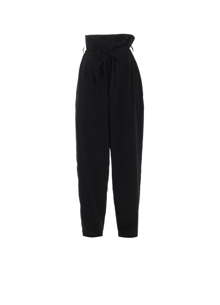 CREPE de CHINE HIGH WAIST PANTS