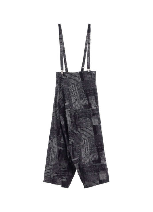 PATCHWORK JACQUARD LONG SAROUEL PANTS