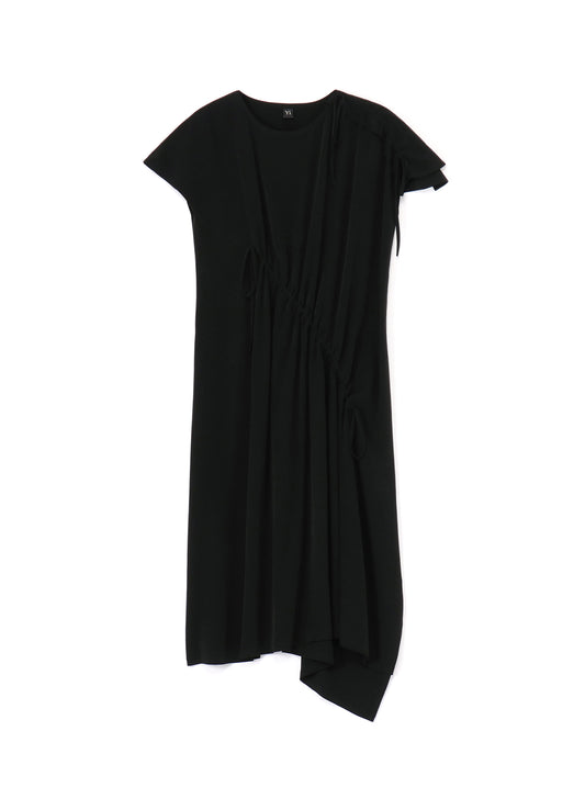 CREPE de CHINE SHIRRING DRESS