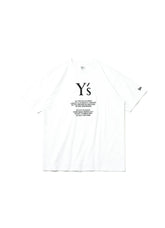 [Y's × New Era] SHORT SLEEVE COTTON TEE