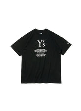 [Y's × New Era] SHORT SLEEVE COTTON TEE