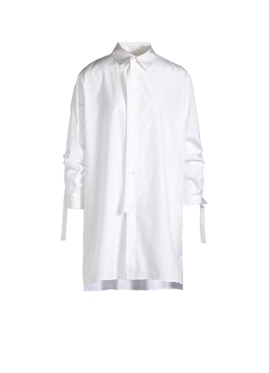 100/2 BROAD COLLAR/SLEEVE OPEN TAB BLOUSE