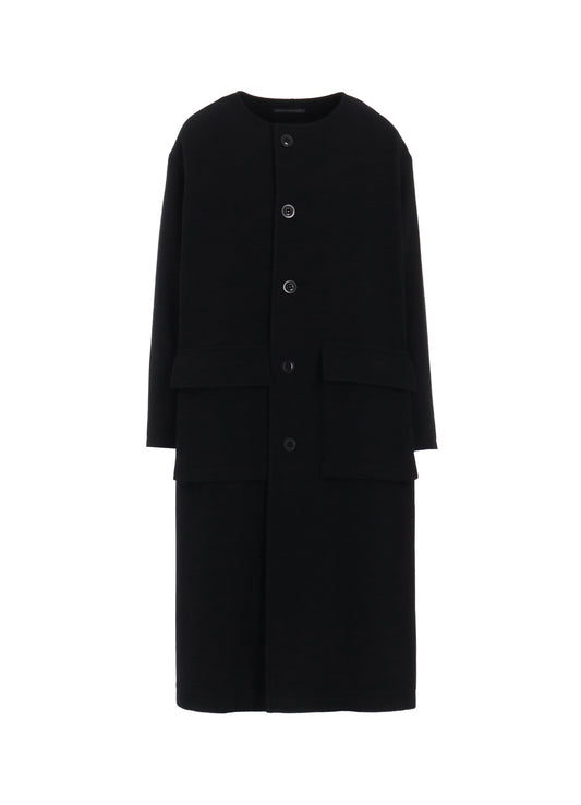 【11/1 12:00(JST) Release】WOOL SINGLE MOSSER COLLARLESS COAT