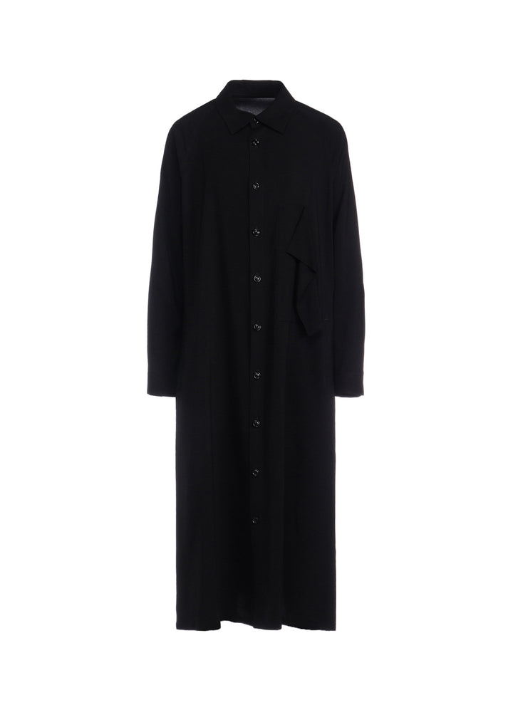 HARD TWISTED GABARDINE SHIRT DRESS