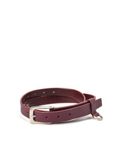 SEMI-GLOSS LEATHER 25MM BELT