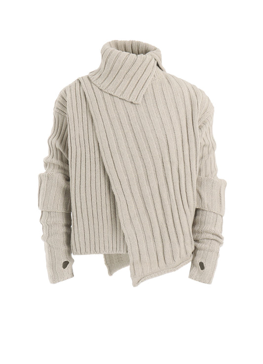 【11/1 12:00(JST) Release】WIDE RIB TURTLENECK KNIT PULLOVER