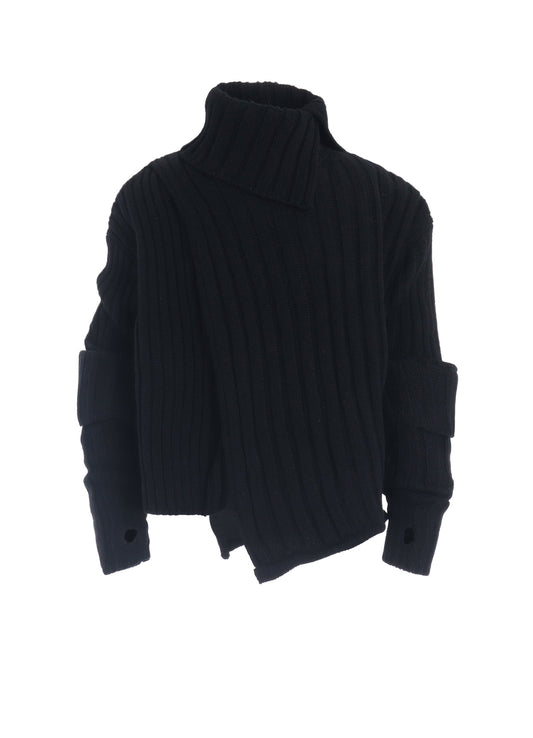 【11/1 12:00(JST) Release】WIDE RIB TURTLENECK KNIT PULLOVER