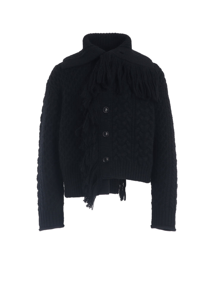 【11/1 12:00(JST) Release】CABLE/FRINGE CARDIGAN