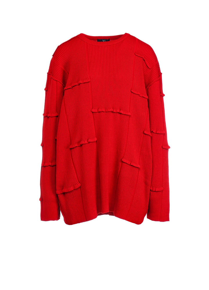 OVESIZED TUCK RIB KNIT