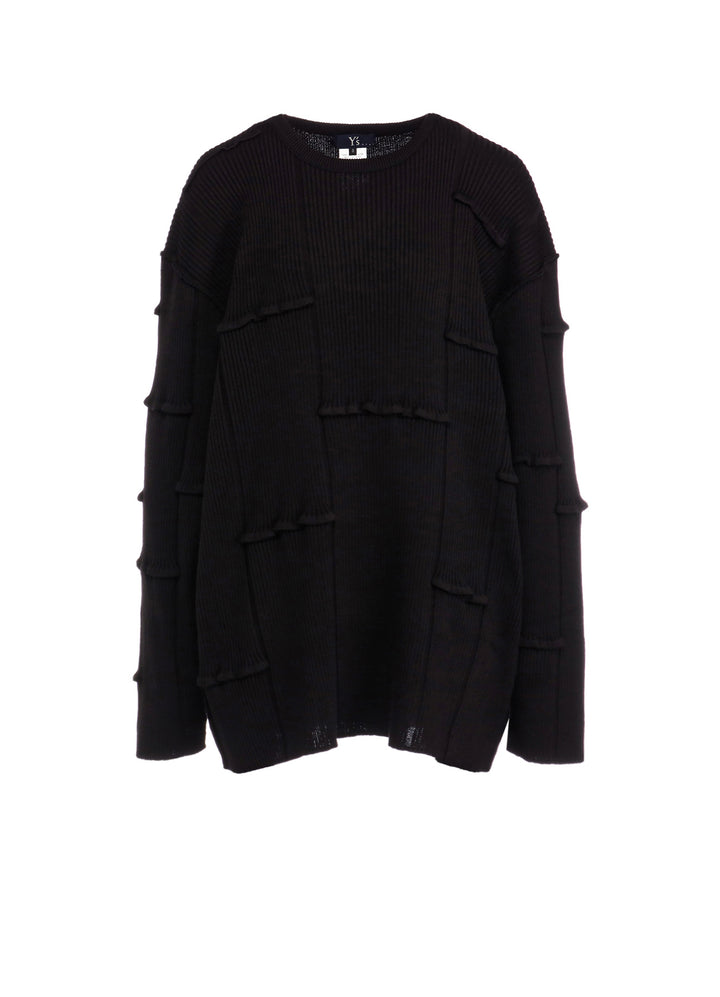 OVESIZED TUCK RIB KNIT