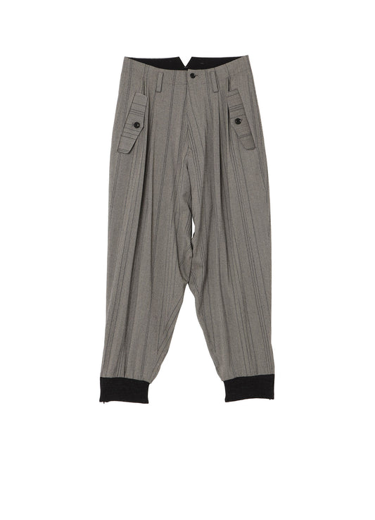 W/RY RANDOM HERRINGBONE RIB SLEEVE PANTS