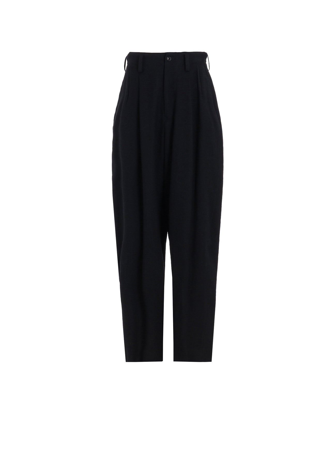 WOOL VIYELLA DOUBLE TUCK WIDE PANTS – THE SHOP YOHJI YAMAMOTO