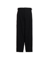 HIGH TWISTED WASHER WOOL GABARDINE SAROUEL PANTS