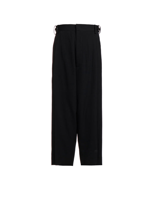 HIGH TWISTED WASHER WOOL GABARDINE SAROUEL PANTS