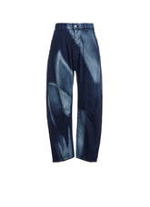 C/ SPOTTED DENIM GUSSET WIDE PANTS