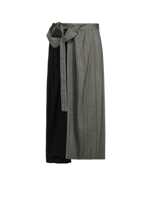 W/RY RANDOM HERRINGBONE RIGHT SIDE CLOTH SKIRT