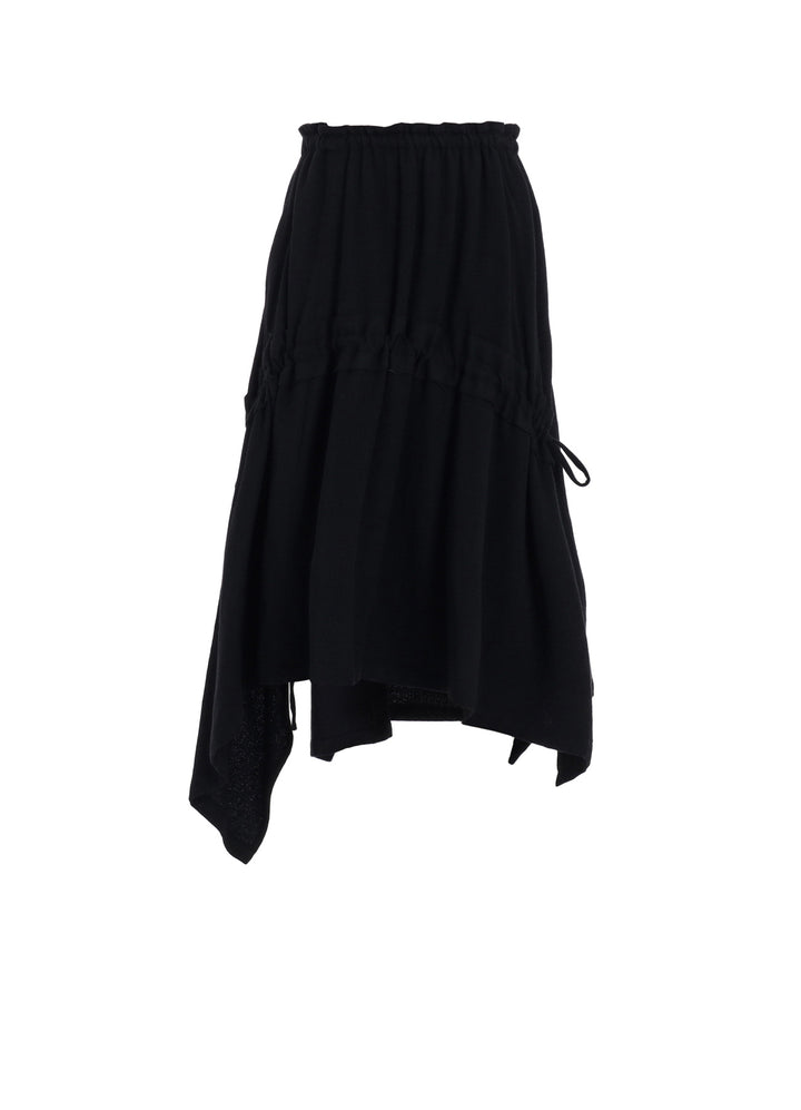 【10/4 12:00(JST) Release】STRETCH FLANNEL SHIRRING SKIRT