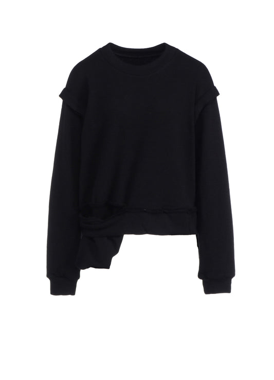 SOFT FRENCH TERRY CROPPED SWEATSHIRT