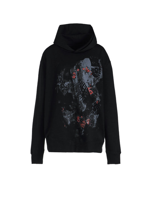 FLOWER + FOOTPRINT LONG HOODIE