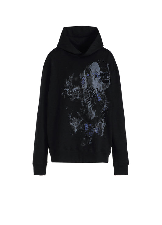 FLOWER + FOOTPRINT LONG HOODIE