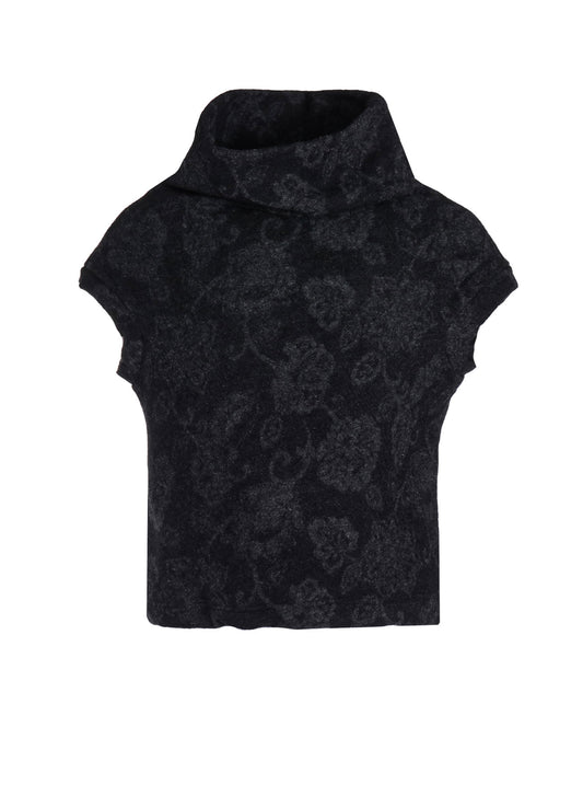 FLOWER PILE JACQUARD OFF TURTLE FRENCH T